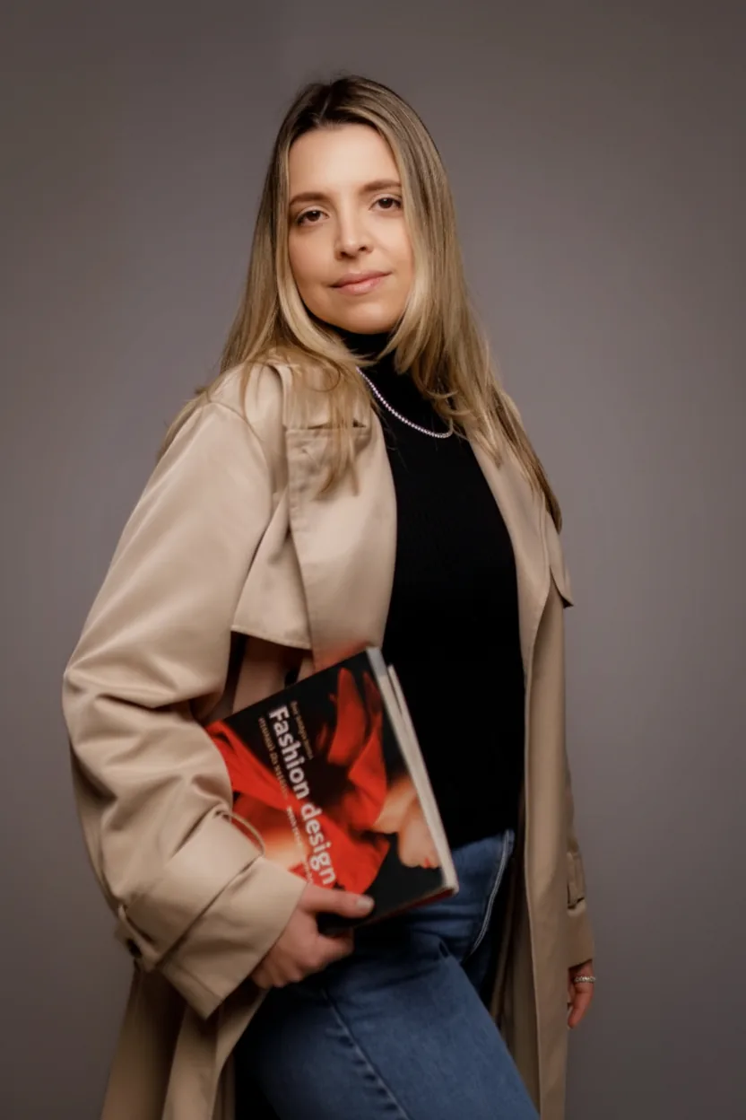 Editorial vertical de moda